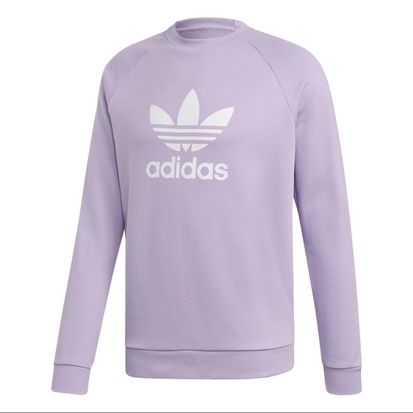 Adidas Trefoil Crew Unisex Sweater - Purple Glow - Picture 4 of 5